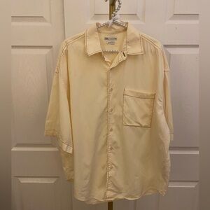 Zara Men's Button Down Cream Shirt